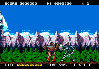 Rastan Saga II (Japan) In game screenshot